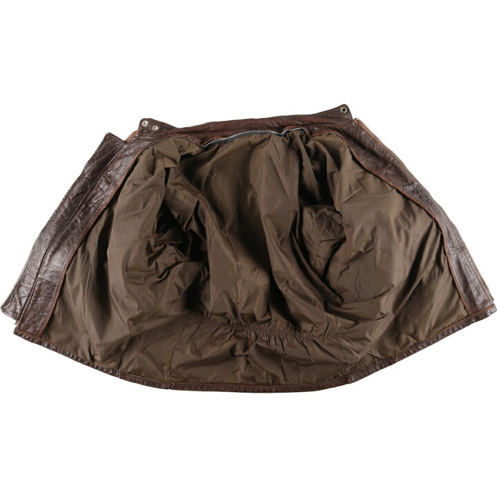 楽天市場】古着 UNKNOWN シングルライダースジャケット メンズL  