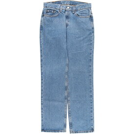 古着 00'S リーバイス Levi's 505 LOWER RISE STRAIGHT LEG テーパードデニムパンツ USA製 レディースL(w30) ヴィンテージ /evb004836 【中古】 【240329】