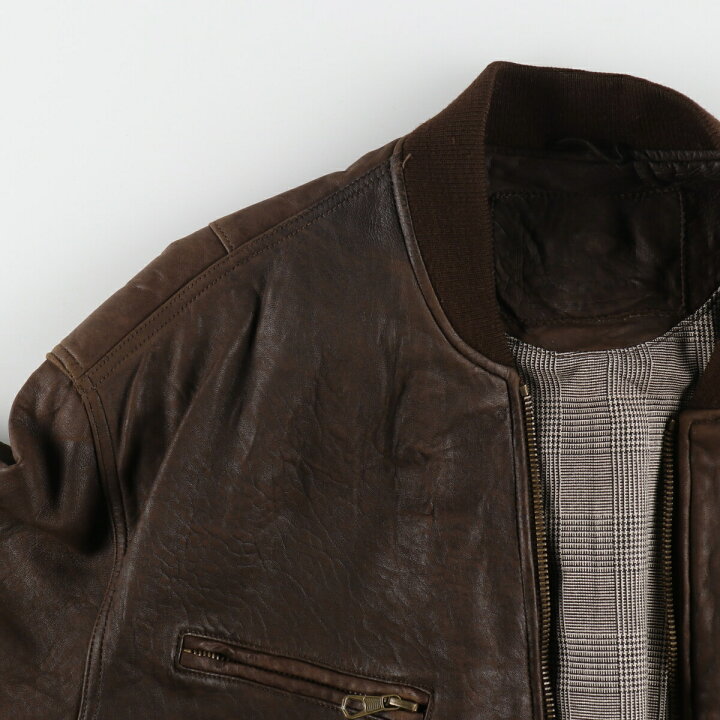 楽天市場】古着 MCNEAL レザーブルゾン メンズXL相当 /evb005437  