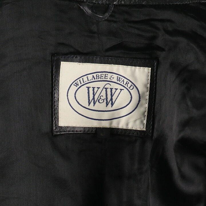 楽天市場】古着 WILLABEE AND WARD レザージャケット メンズM相当  