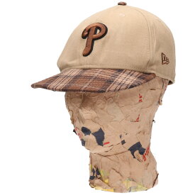 古着 ニューエラ NEW ERA MLB PHILADELPHIA PHILLIES フィラデルフィアフィリーズ チェック柄 トラッカーキャップ ベースボールキャップ フリーサイズ /gaa003070 【中古】 【240520】