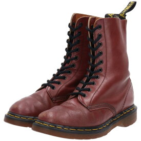 古着 ドクターマーチン Dr.Martens 10ホールブーツ 英国製 UK6 レディース24.5cm /saa008728 【中古】 【230320】【エルル】 【SS2403】