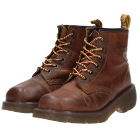 古着 ドクターマーチン Dr.Martens 厚底 6ホールブーツ 英国製 レディース24.5cm /saa009352 【中古】 【240407】