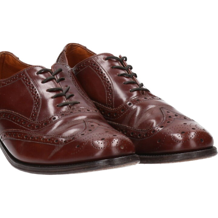 楽天市場】古着 ローク Loake ウイングチップシューズ 英国製 8 1/2  