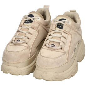 古着 バッファロー Buffalo 厚底 スニーカー スペイン製 38 レディース25.0cm相当 /saa014617 【中古】 【251225】 【Elulu/エルル】 ベージュ系 春夏秋冬