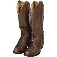 古着 Dunbar BOOT COMPANY 刺繍 ウエスタンブーツ USA製 9 1/2D メンズ27.0cm相当 厚底 /saa016136 【中…