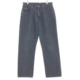 古着 ラングラー Wrangler RELAXED FIT ブラックデニム デニムパンツ メンズw34 /taa002157 【中古】 【231109】