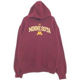 古着 アディダス adidas MINNESOTA,TWIN CITIES ミネソタ大学 カレッジ スウェットプルオーバーパーカー メンズXXL /taa002543 【中古】 【231228】