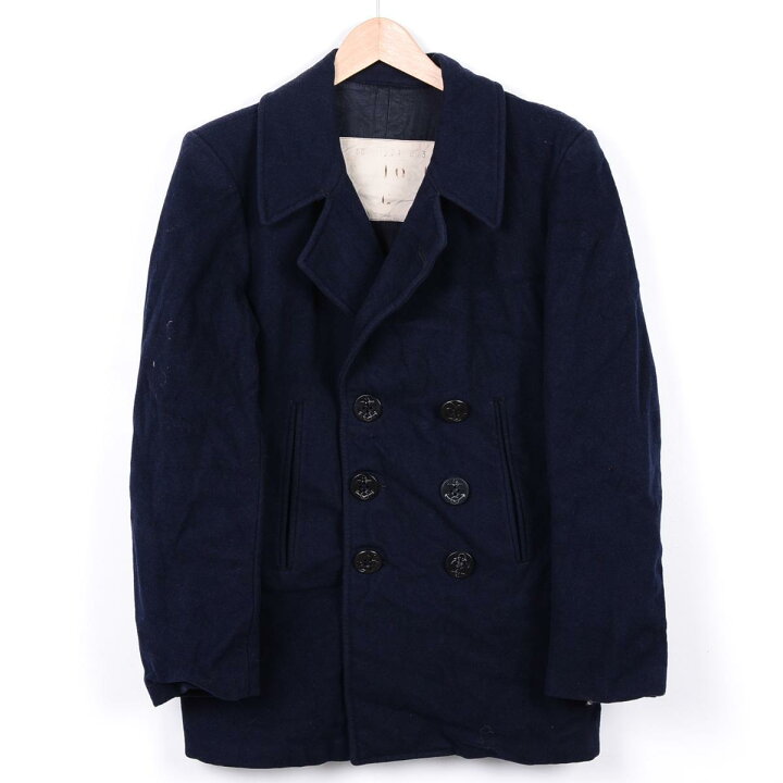 楽天市場】70年代 フランス軍実品 ピーコート Pコート メンズM 