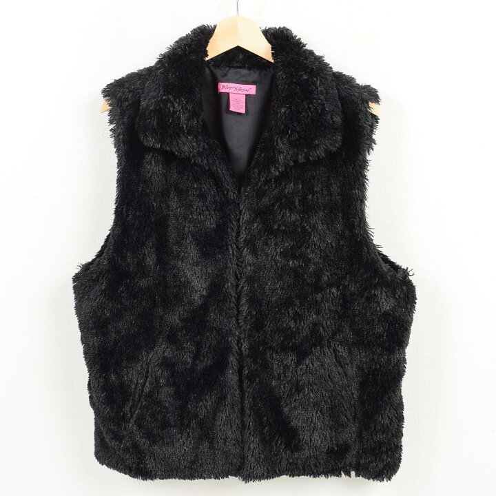 楽天市場】ベッツィ ジョンソン Betsey Johnson フェイクファーベスト 