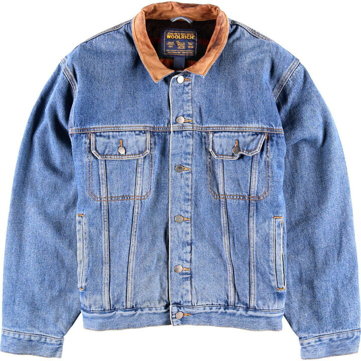 楽天市場】ウールリッチ WOOLRICH レザー襟 デニムジャケット Gジャン 