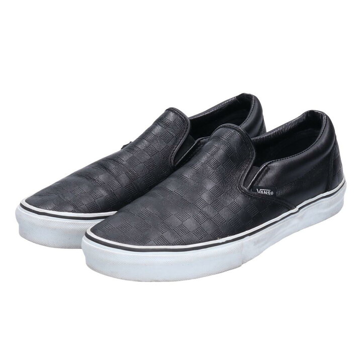 楽天市場】90年代~ バンズ VANS SLIP-ON スリッポン レザースニーカー 