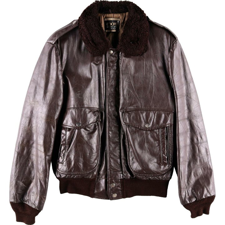 楽天市場】80年代 COOPER G-1タイプ レザーフライトジャケット USA製  