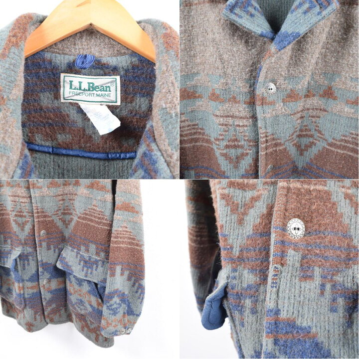 楽天市場】80~90年代 エルエルビーン L.L.Bean ネイティブ柄 ウール 