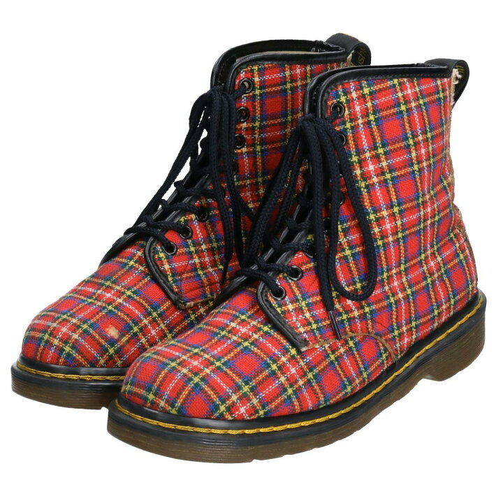 楽天市場】古着 ドクターマーチン Dr.Martens ホワイト社製 チェック柄 