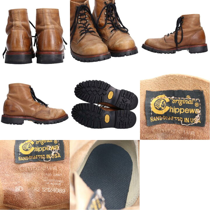 楽天市場】チペワ CHIPPEWA 黒タグ 刺繍タグ ワークブーツ 8D メンズ 