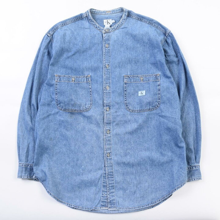 楽天市場】90年代 カルバンクライン Calvin klein JEANS バンドカラー 