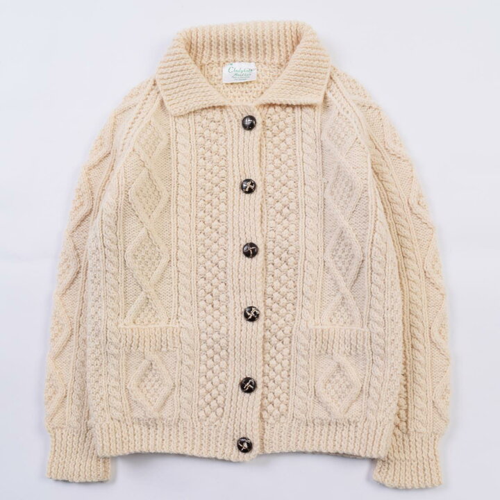 楽天市場】Clady knit 襟付き フィッシャーマンアランニット 