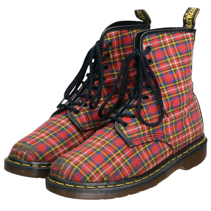 楽天市場】ドクターマーチン Dr.Martens チェック柄 8ホールブーツ 