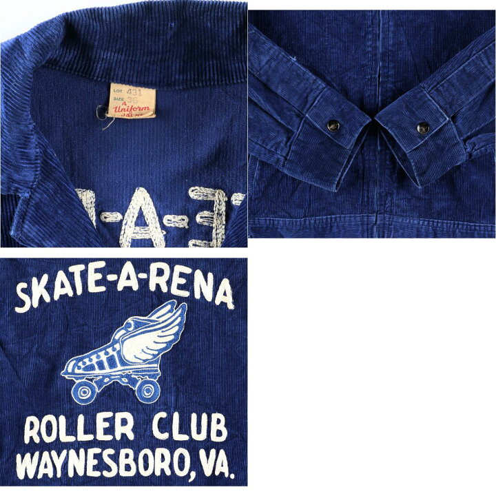 楽天市場】希少レア 60~70年代 A Uniform JACKET ROLLER SKATE WING 