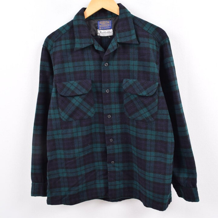楽天市場】60~70年代 ペンドルトン PENDLETON ボードシャツ ブラック  