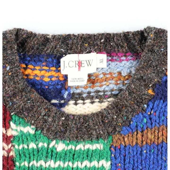 楽天市場】90年代 ジェイクルー J.Crew パッチワーク風 カラーネップ 