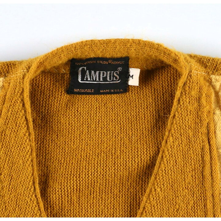 楽天市場】70年代 キャンパス CAMPUS ストライプ柄 アクリルニット 