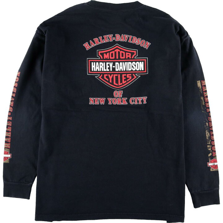楽天市場】ハーレーダビッドソン Harley-Davidson 袖プリント ポケット 