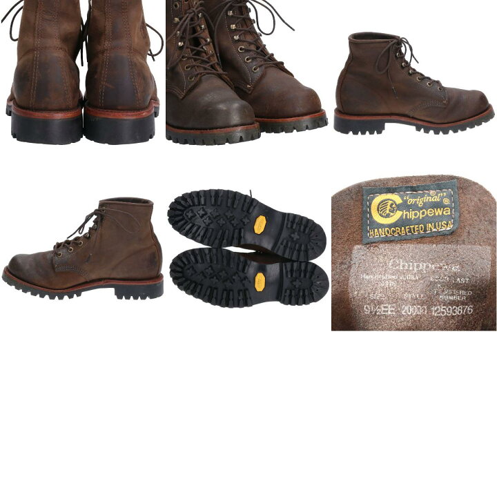 楽天市場】チペワ CHIPPEWA 復刻 黒タグ ワークブーツ USA製 9.5EE 