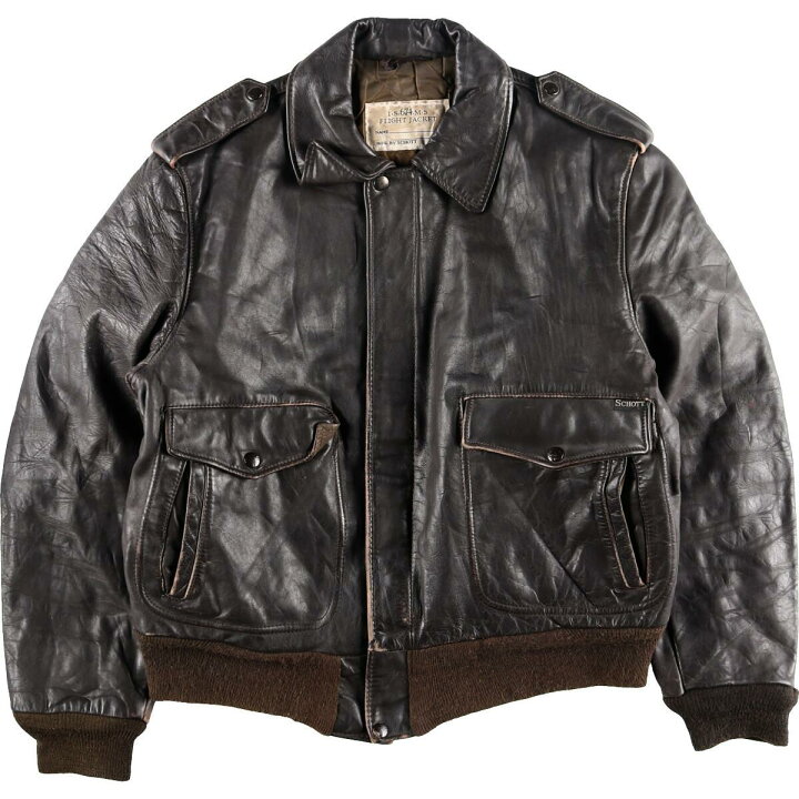 楽天市場】80~90年代 ショット SCHOTT I.S.674.M.S レザーフライト 