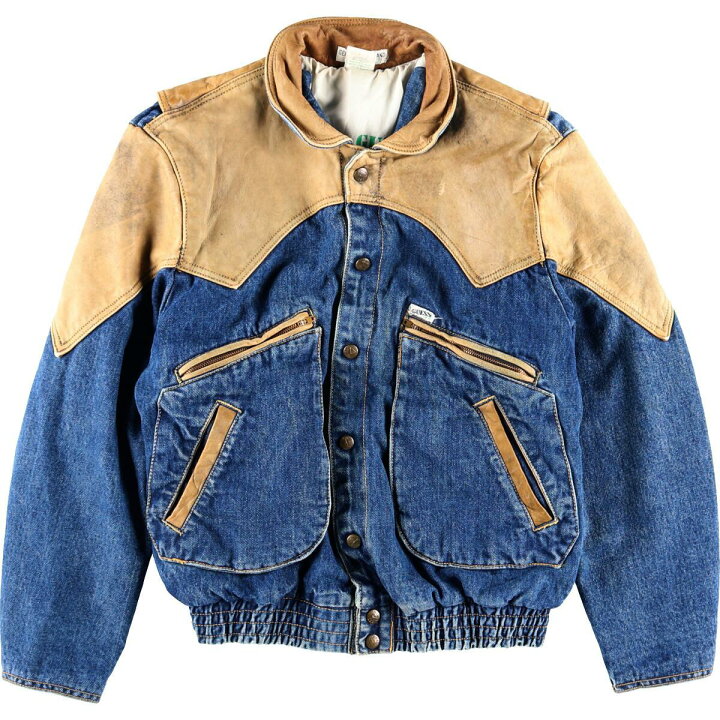 楽天市場】80~90年代 ゲス Guess GEORGES MARCIANO レザー切替 デニム  