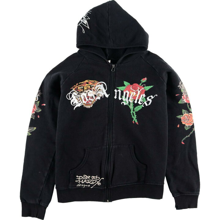楽天市場】DON ED HARDY タトゥー風プリント スウェットフルジップ 