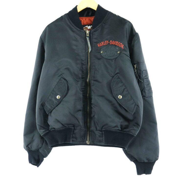 楽天市場】ハーレーダビッドソン Harley-Davidson 両面ロゴ刺繍 MA-1 