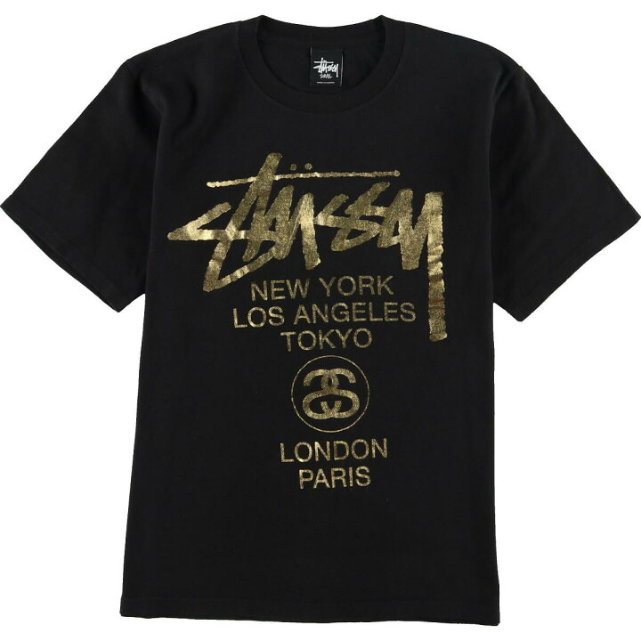 楽天市場】ステューシー STUSSY 金プリント ワールドツアー サーフ 