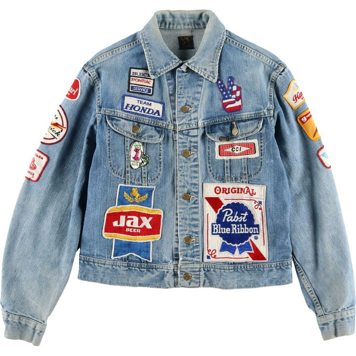 楽天市場】70年代 リー Lee 101-J R MRあり ワッペンカスタム デニム  