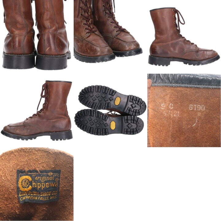 楽天市場】~70年代 チペワ CHIPPEWA 刺繍黒タグ ワークブーツ USA製 9C  