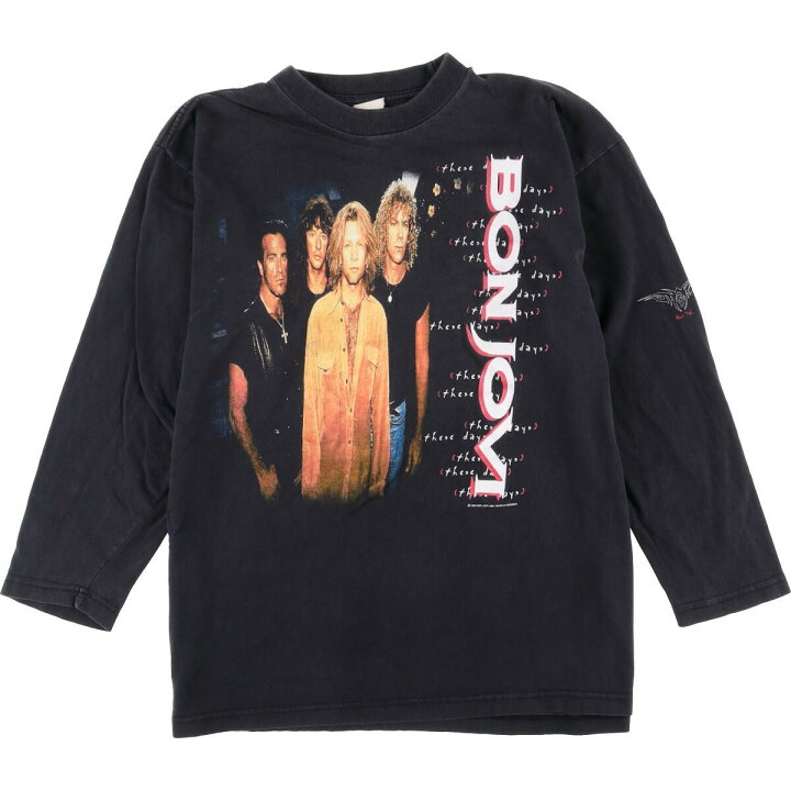 楽天市場】90年代 BON JOVI ボンジョヴィ These Days 袖プリント ロンT 