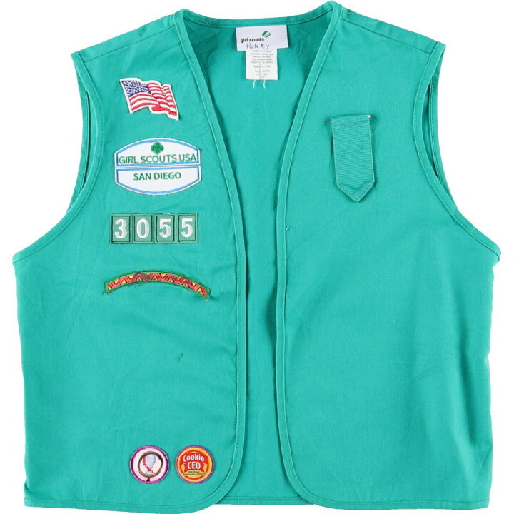楽天市場】girl scouts ガールスカウト ワッペン ベスト USA製 
