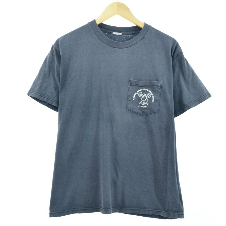 楽天市場】古着 90年代 Union Line ポケット付き グラフィックTシャツ 