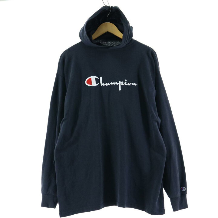 楽天市場】90年代 チャンピオン Champion フード付き ロングTシャツ  