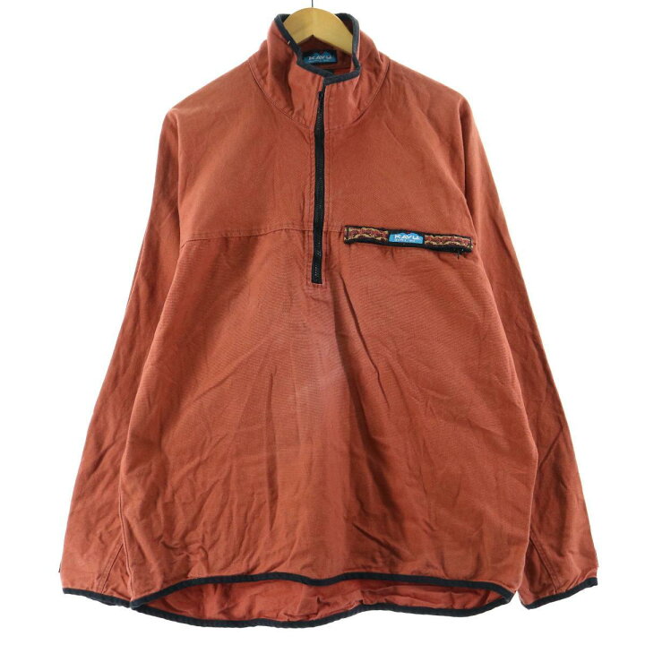 楽天市場】90年代 カブ− KAVU スローシャツ ハーフジップ キャンバス 