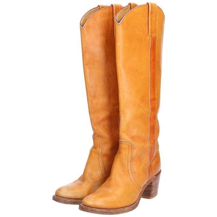 楽天市場】70年代 フライ FRYE 黒タグ ロングブーツ USA製 6.5B 