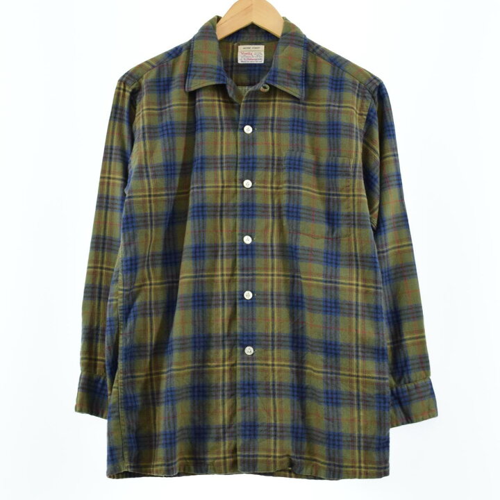 楽天市場】60年代 Hathaway Viyella チェック柄 オープンカラー 