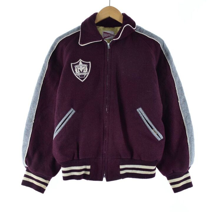 楽天市場】古着 60年代 UNION EMBLEM CO. 襟付き ウールスタジャン 