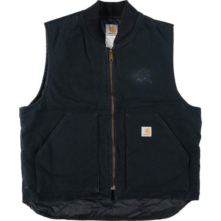 楽天市場】90年代 カーハート Carhartt ダック地ベスト USA製 メンズL 