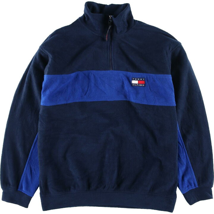 楽天市場】90年代 トミーヒルフィガー TOMMY HILFIGER ハーフジップ 