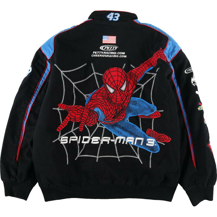 楽天市場】JH Design SPIDER-MAN スパイダーマン レーシングジャケット 