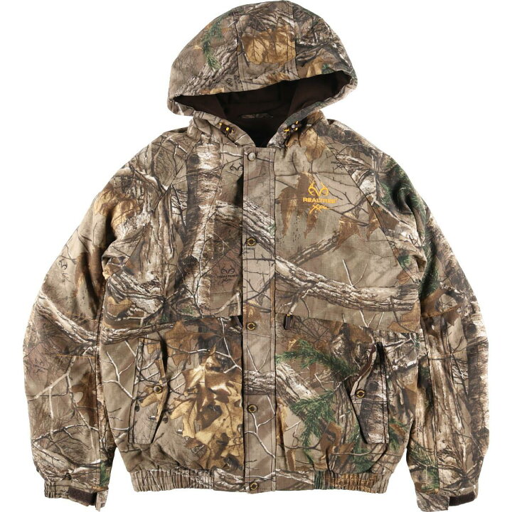 楽天市場】REALTREE リアルツリーカモ 迷彩 フード付き 中綿ジャケット 