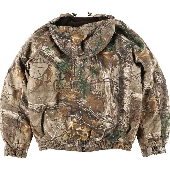 楽天市場】REALTREE リアルツリーカモ 迷彩 フード付き 中綿ジャケット 
