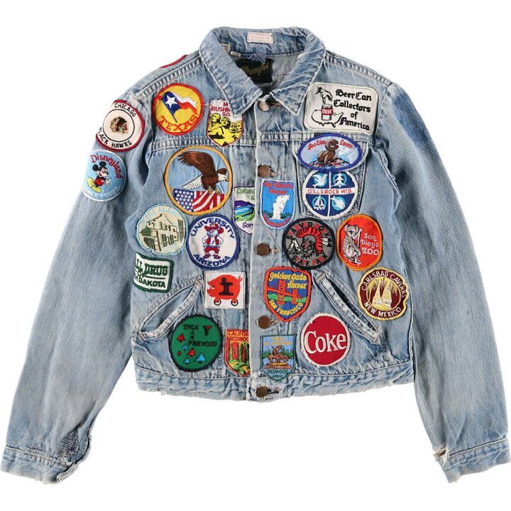 楽天市場】70年代 ラングラー Wrangler 豪華ワッペンカスタム デニム 